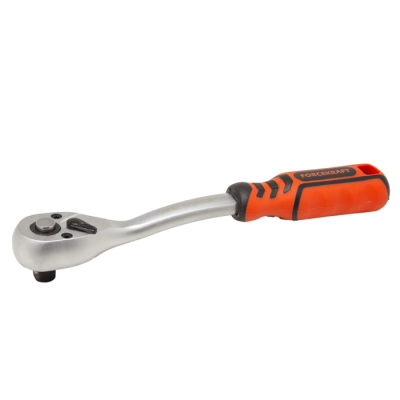 Трещотка реверсивная с прорезиненной ручкой 1/2'' 250 мм, 72 зуб. ForceKraft FK-80724