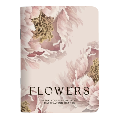 Блокнот "Peony", А6, 32 листов, в клетку, персиковый