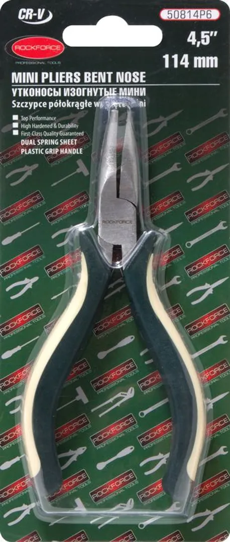 Утконосы изогнутые мини Cr-V 114 мм RockForce RF-50814P6