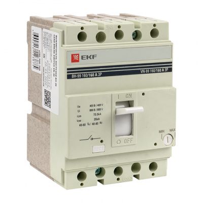 Выключатель нагрузки ВН-99 160/160А 3P EKF PROxima sl99-160-160