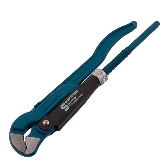 Ключ трубный рычажный, №0, 0,5, цельнокованый, CrV, тип ''S'' Gross 15610