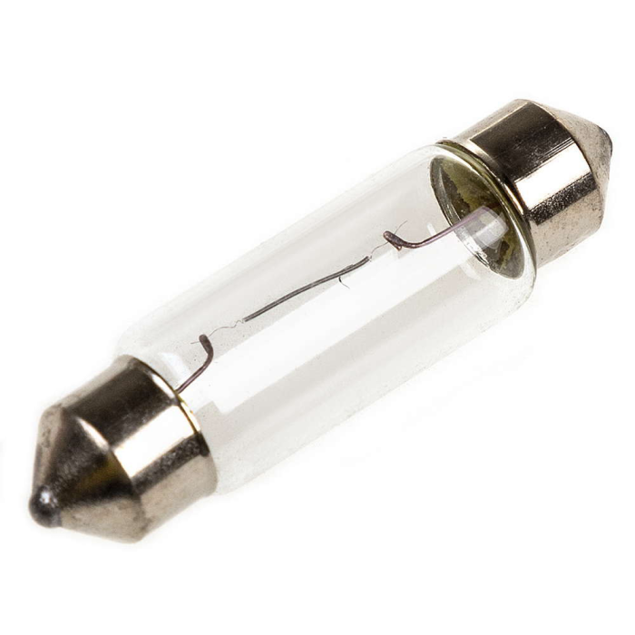 Автолампа C10W 12V 10W с цоколем 41 мм sv8.5 1-конт 90Лм 3000К СПУТНИК (кратно 10) SKYWAY S09101004