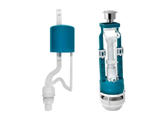 Арматура хром кнопка, ниж.подводка, ИнкоЭр И - СБ1-НпрНРФ-Х-М Р