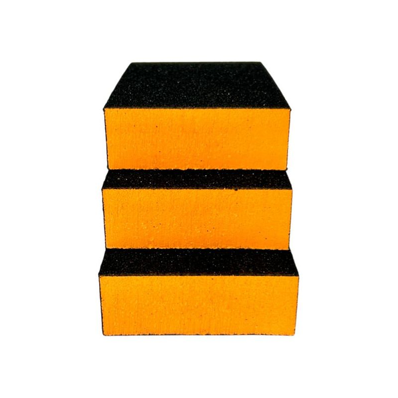 Губка четырехстороння EVA 100х70х25 мм P80 HOREX GTA104T080