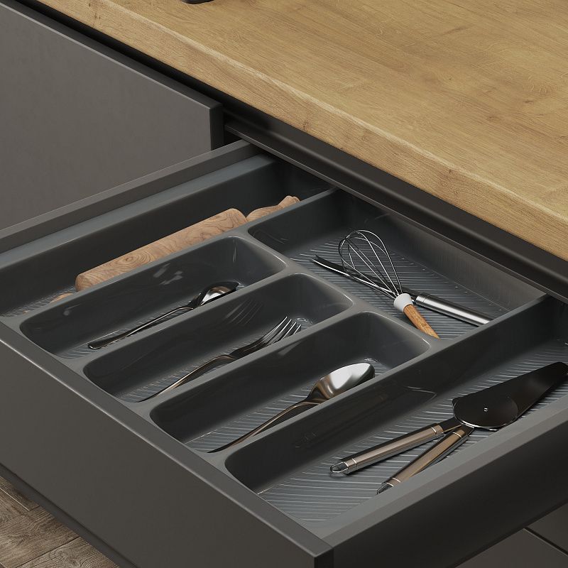 Лоток для столовых приборов 800 LINER 735*430, серый AKS 117226