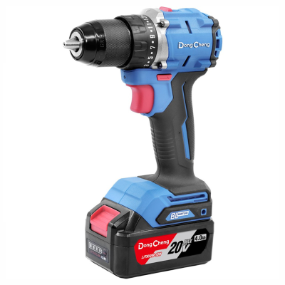 Аккумуляторная дрель-шуруповерт DongCheng DCJZ2060 (TYPE AM), 20 В, 60 Нм, 2 АКБ, 2 Ач, З/У 2А