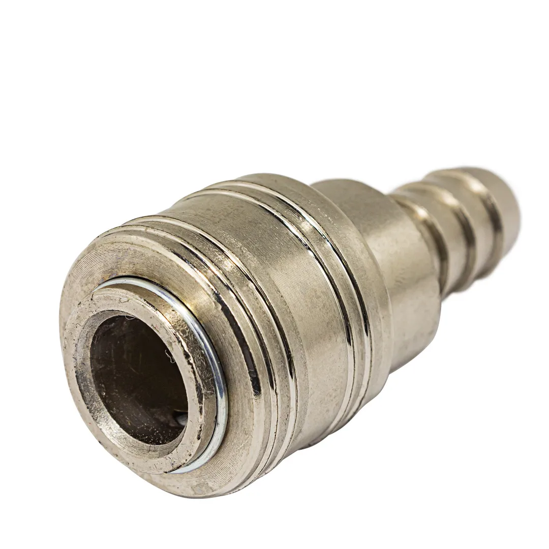 Быстроразъем пневматический с клапаном, "мама"-"елочка" 10 мм ForceKraft FK-SE1-4SH