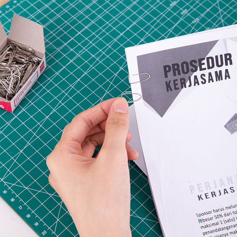 Скрепки "Deli", 28 мм, 100 шт, серебристый