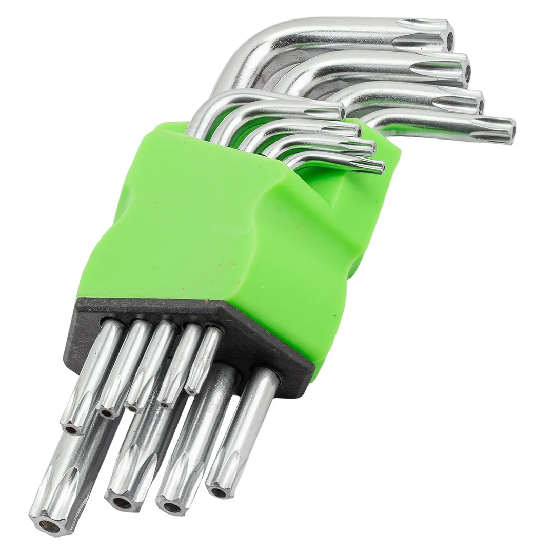 Набор ключей TORX Г-образных 9 пр., Т10-Т50 Помощник P010K