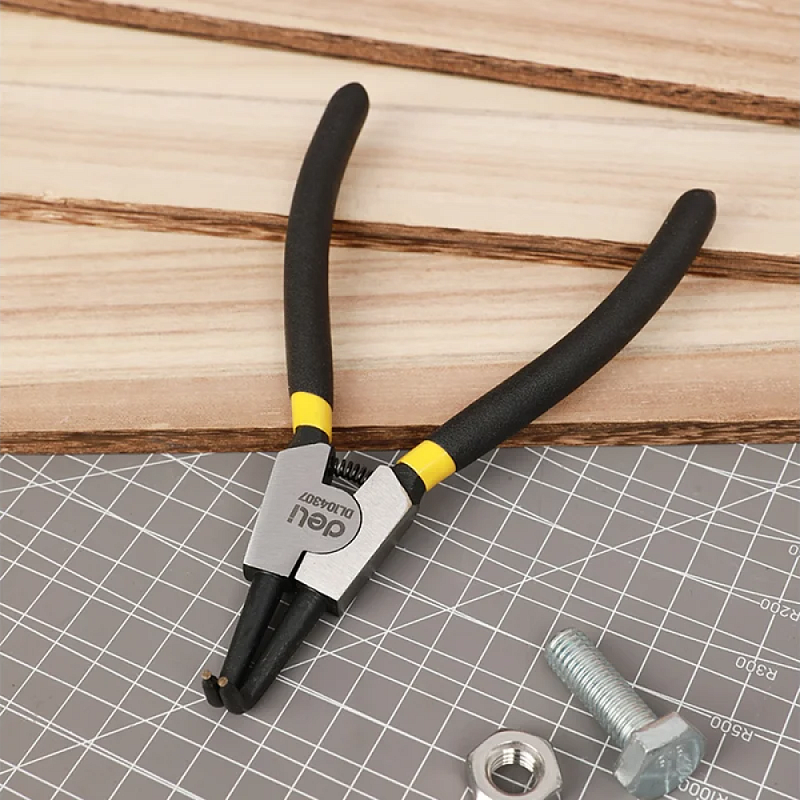 Съемник стопорных колец 90° 180 мм, разжим  Deli YS EDL104307