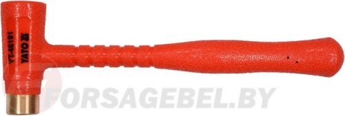 Молоток безинерционный с латунным наконечником 700 гр. Yato YT-46191