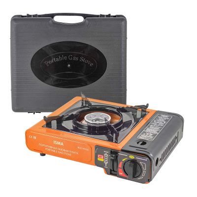 Плита газовая портативная, 34х25.5х8.5см, 2.5кВт, 700°С, расход газа 160г/ч ISMA ISMA-BDZ-MS155