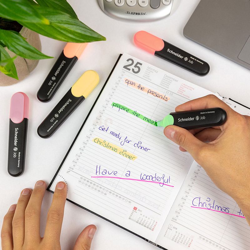 Маркер текстовый "Schneider Job", лавандовый