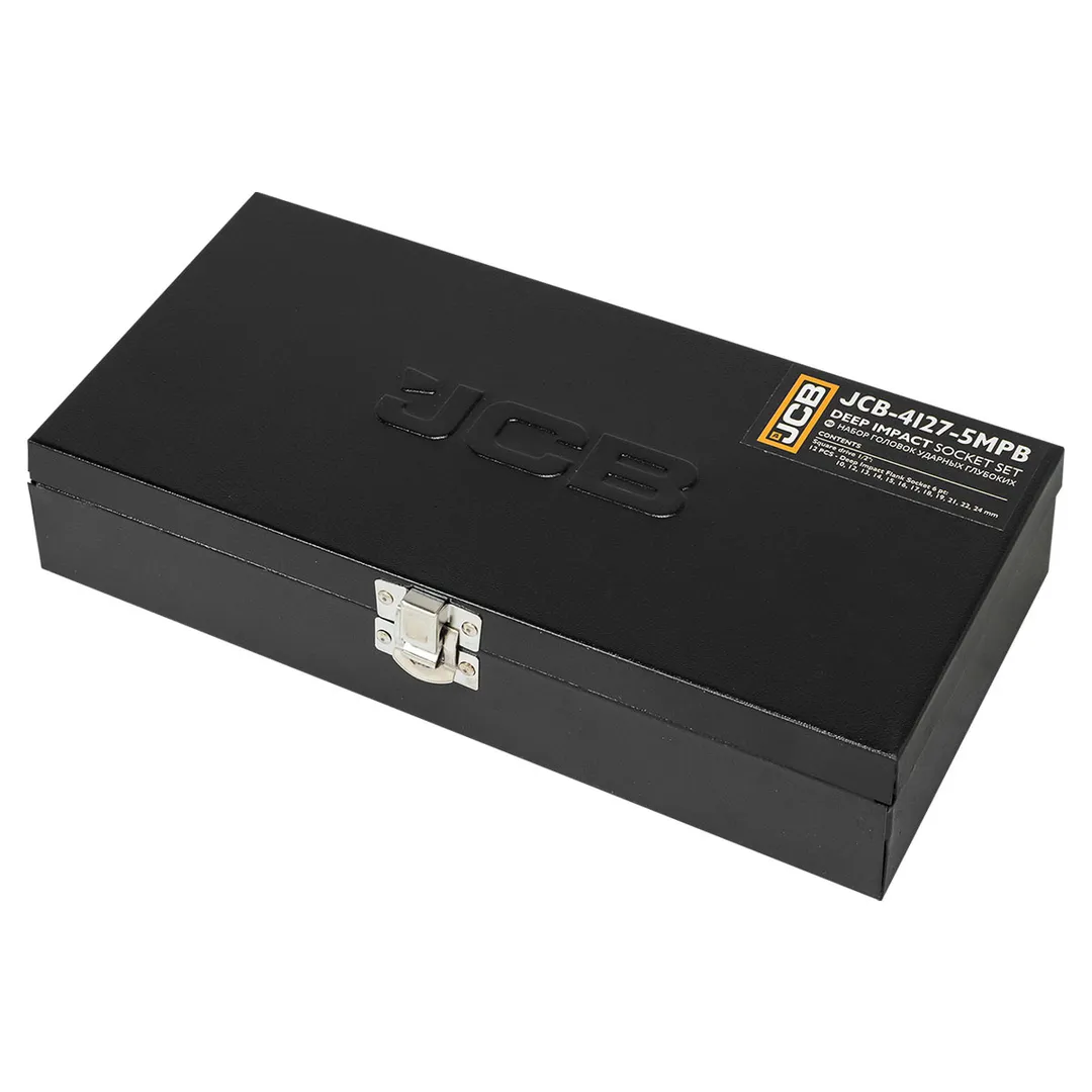 Набор глубоких ударных головок 10-24 мм 12 пр 1/2'' 6-гр JCB JCB-4127-5MPB