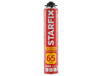 Пена монтажная профессиональная всесезонная Foam Pro 65 850 мл, выход до 65 л STARFIX SM-87465-1