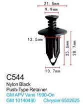 Клипса для крепления внутренней обшивки а/м GM пластиковая, 100 шт Forsage C0544(GM)