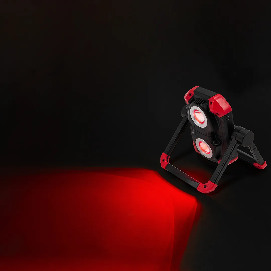 Фонарь аккумуляторный складной с функцией повербанка и поворотным основанием (4 реж. работы, аккум. 4000мАч, 800Лм) Forsage F-EL1108S