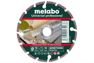 Круг алмазный 76×10 мм, универсальный, METABO 626873000