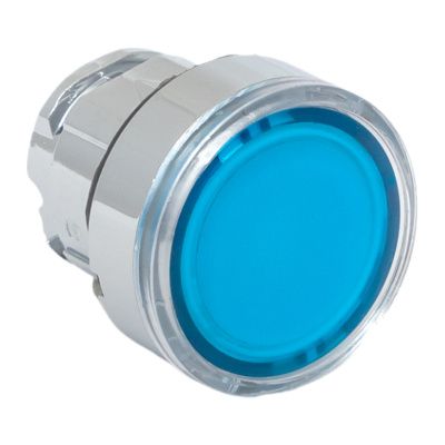 Исполнительный механизм кнопки XB4 синий плоский возвратный без фиксации, с подсветкой EKF PROxima XB4BW-B