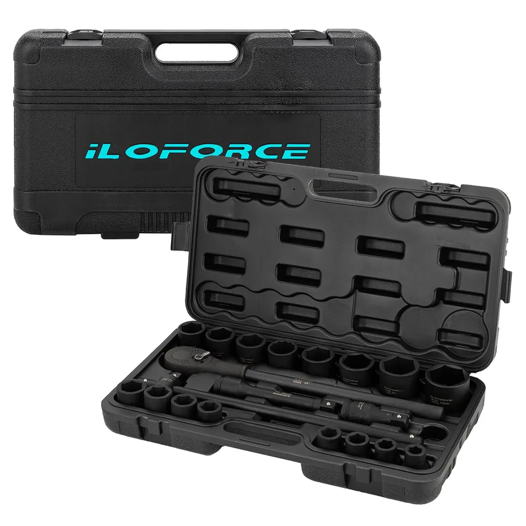 Набор инструментов ударных 21 пр, 3/4'' 6-гр. ILOforce IF-6212-5MPB