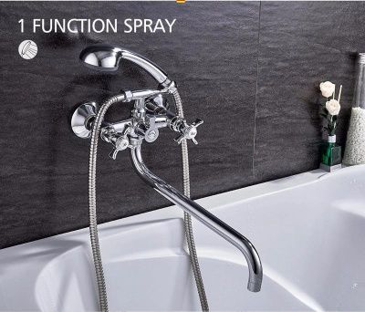 Смеситель для ванны, цинк, хром Ledeme L2611