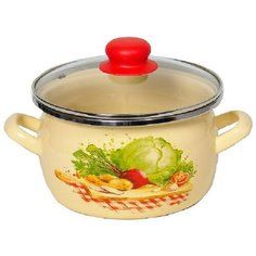 Кастрюля 4,0л (сфера) "Беж" Сантэкс 1-2440112(Беж)(14)