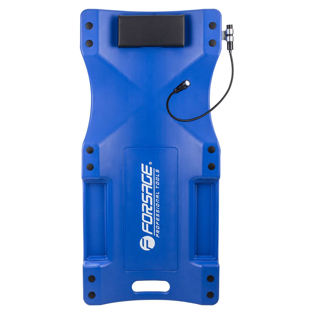 Лежак пластиковый подкатной на 6-ти колесах Forsage F-TRH6802-2