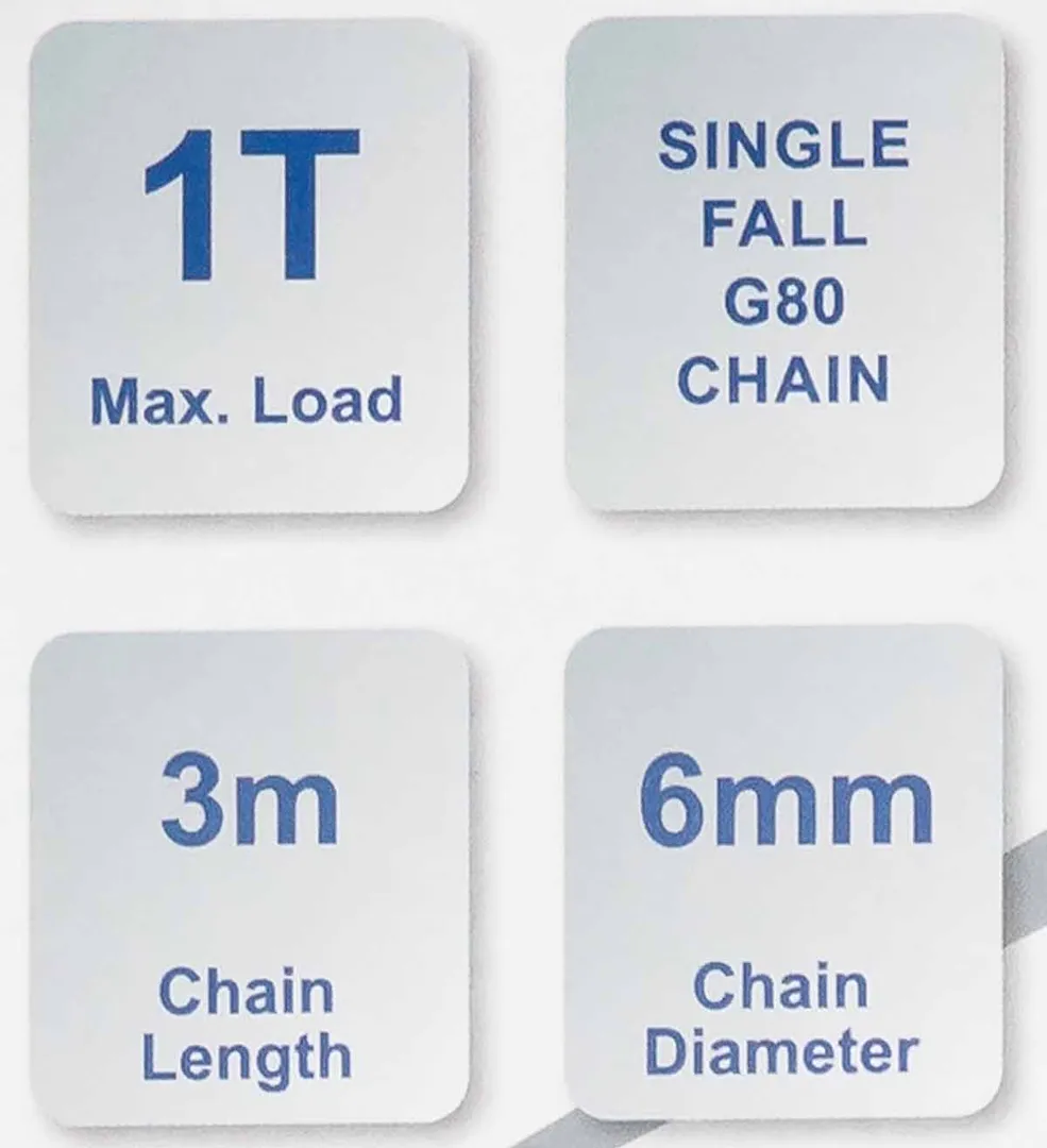 Таль цепная ручная 1 т Scheppach Sch-TRC9010