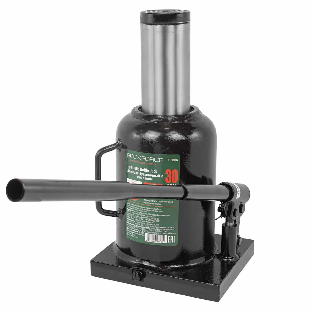 Домкрат бутылочный низкопрофильный 30 т, 230-360 мм, RockForce RF-T93007