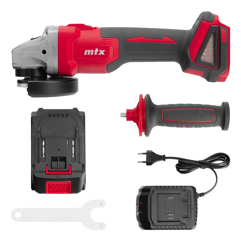 Машина шлифовальная угловая аккумуляторная бесщет. AGB-BL-20-125, Li-Ion, 20 В MTX 27080