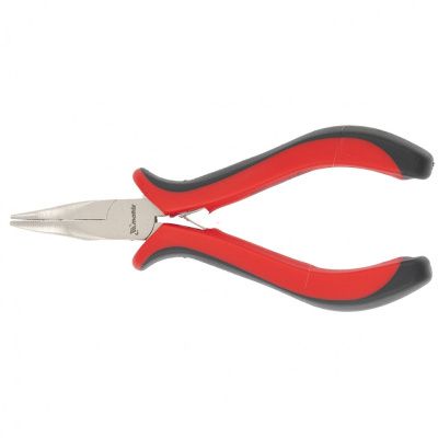 Длинногубцы изогнутые Mini 130 мм никелированные, авторазжим, Matrix 17812