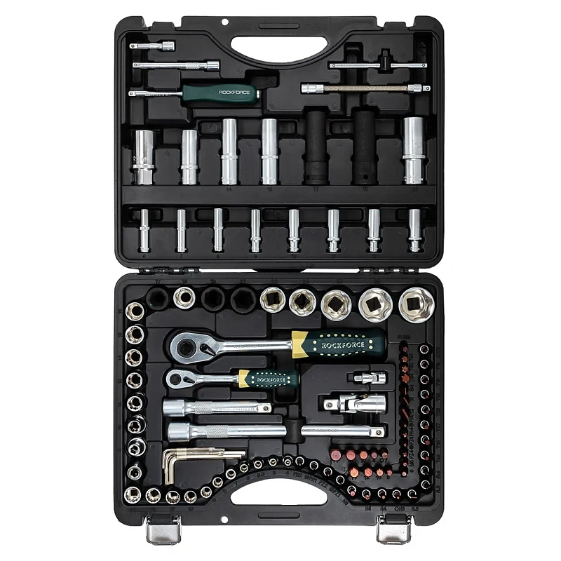 Набор инструментов 94+6 пр 1/4''&1/2'' сорв.гр. RockForce RF-4941-7 Premium