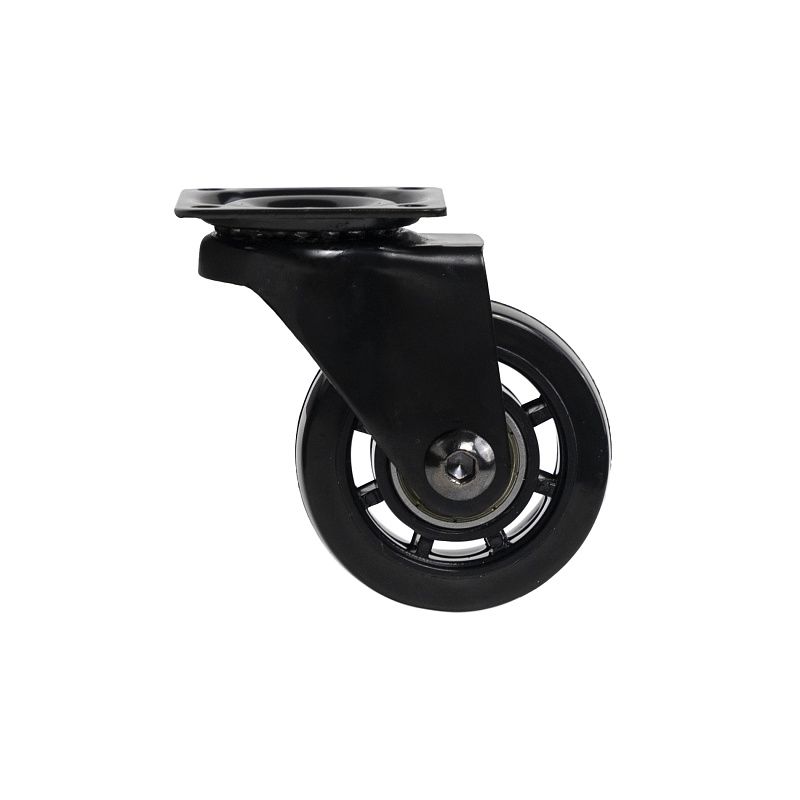 Колесо меб. SHIFT d50 h67 с площадкой, черный AKS 120179