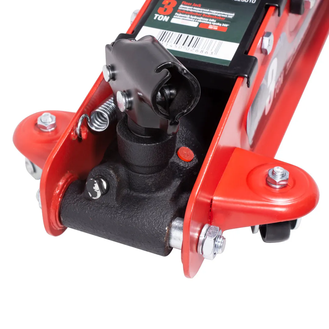 Домкрат подкатной гидравлический 2.5 т, низкопрофильный с поворотной ручкой 360°, 89-359 мм RockForce RF-T825010R(Euro)