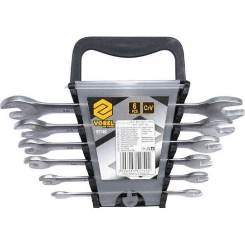 Набор ключей рожковых 6-17 мм 6 пр. CrV Vorel 51740