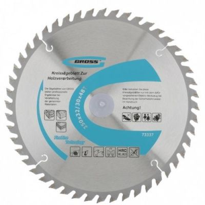 Пильный диск по дереву 190x20/16x48Т Gross 73317