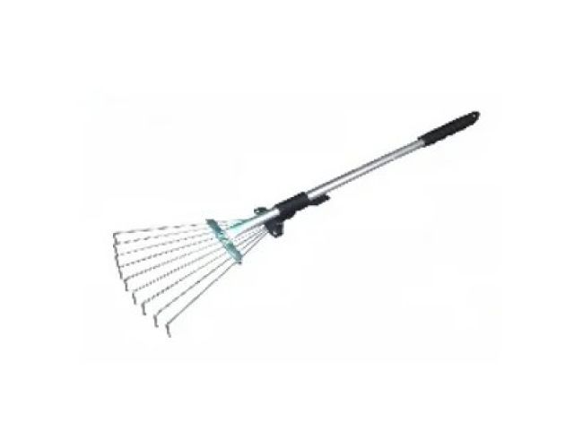 Грабли веерные раздвижные малые "Лидер" с мет. Черенком ХОЗЛИДЕР 101371