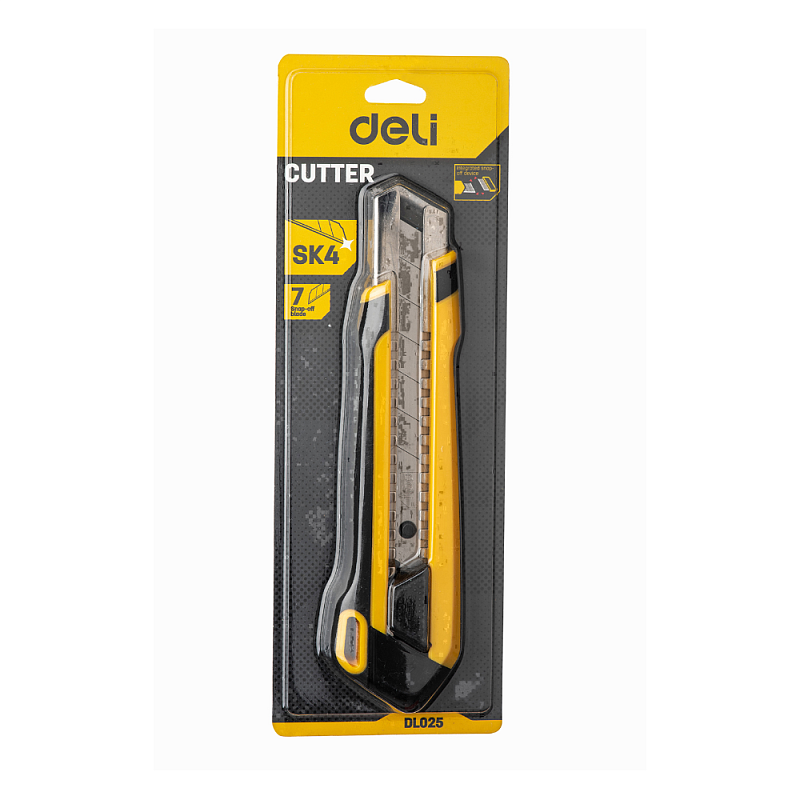 Нож для бумаги Deli "EDL025", 25 мм, усиленный