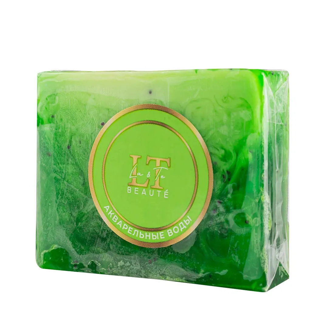 Мыло твердое ручной работы с добавлением эфирных масел ''Акварельные воды'' La and Te beaute LT-6198(+ уп)