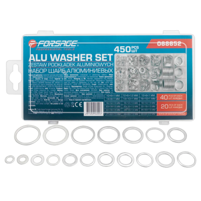 Набор шайб алюминиевых 450 шт Forsage F-068652