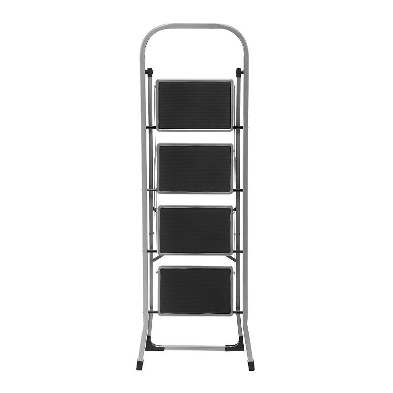 Стремянка стальная, 4 широкие ступени 20х30 см с полимерным покрытием Сибртех 97728