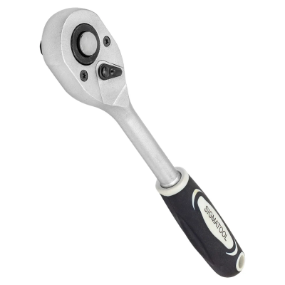 Трещотка реверсивная с резиновой ручкой 1/2'' 24 зуба SIGMATOOL Sigmatool-80243