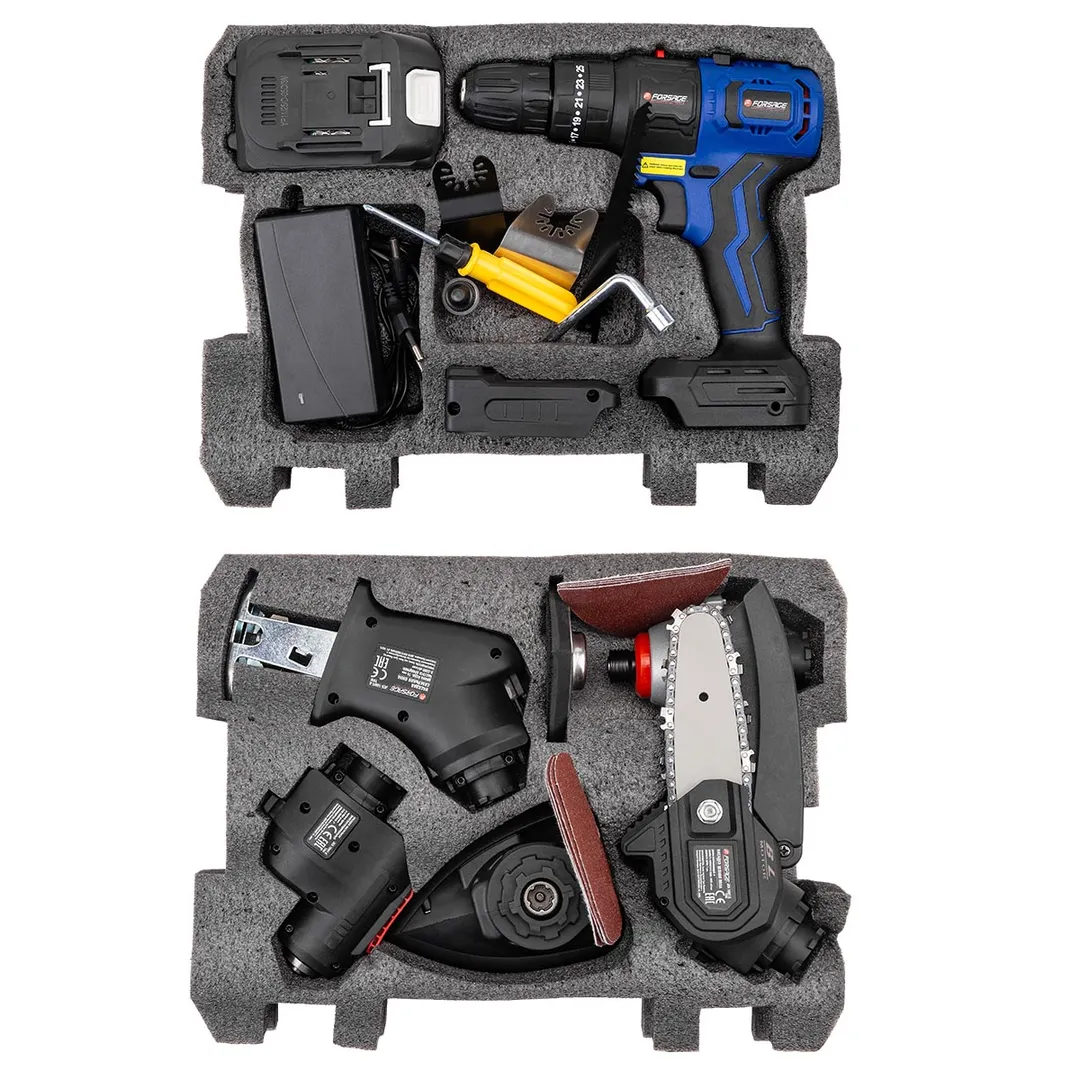 Инструмент многофункциональный аккумуляторный 8 в 1, 21В Forsage F-JCB-18MT-B TXM