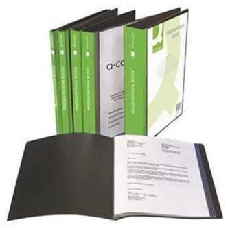 Папка с файлами "Q-Connect", 40 карманов, черный