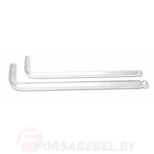 Шестигранный Г-образный экстра-длинный ключ с шаром Forsage F-765...XL