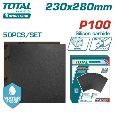 Шлифлисты 230X280 мм P100 TOTAL TAC010016 (50 шт)