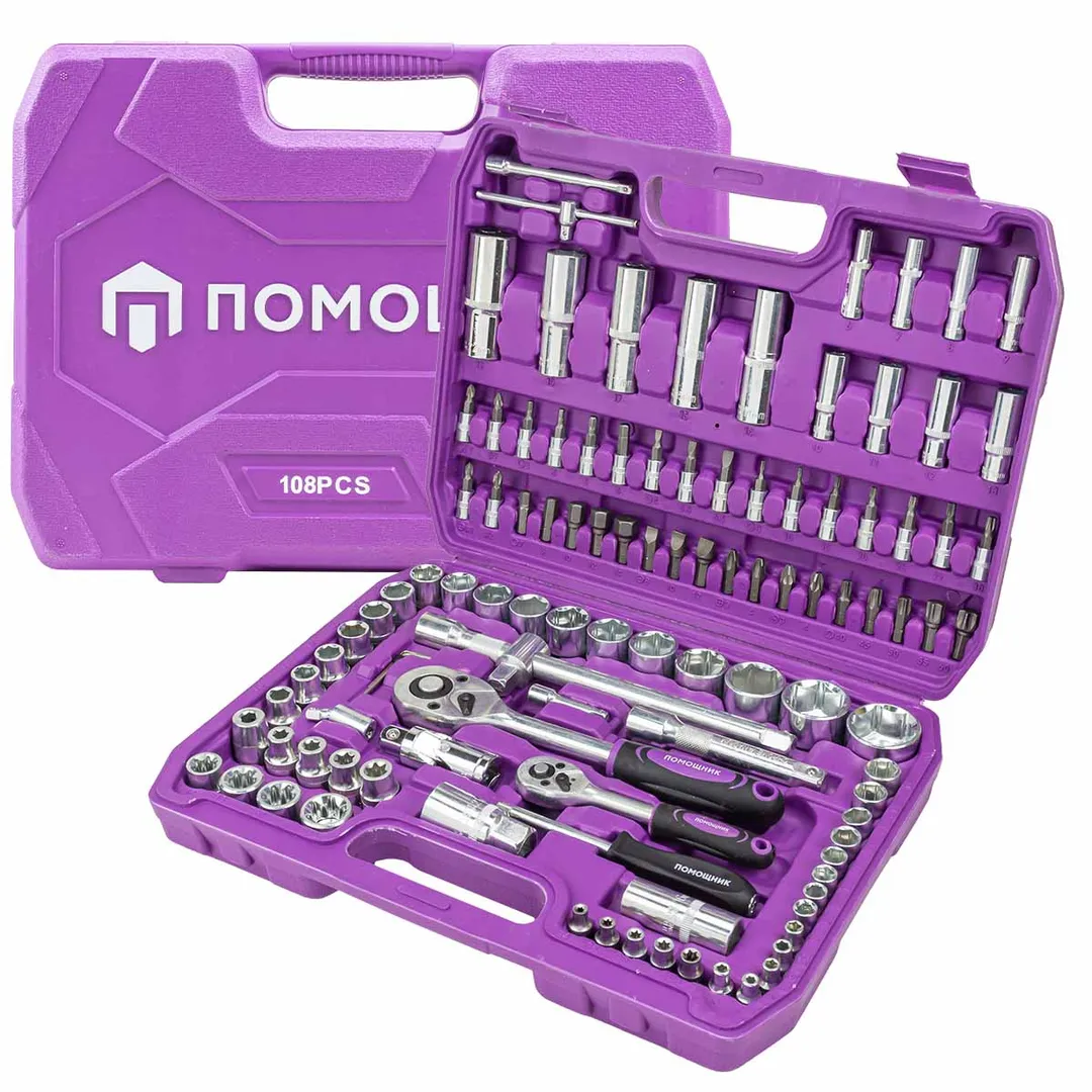 Набор инструментов 108 пр. 1/4''&1/2'' 6-гр. Помощник 41082-5
