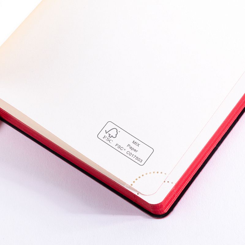 Ежедневник недатированный Acar "Broad", A5, 272 страницы, красный