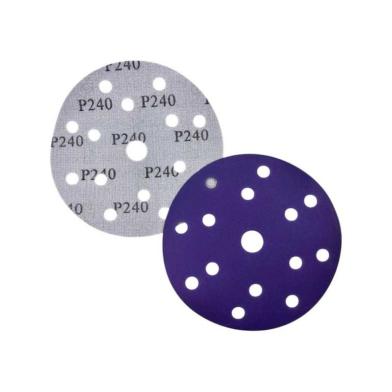 Круг шлифовальный Ø150 мм 15 отверстий P240 (керамика на пленке) Horex GTA208F240