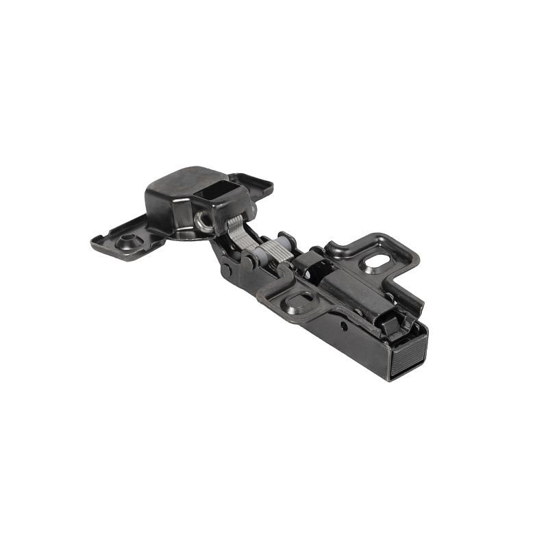 Петля накладная без пружины 45мм h0 clip-on черная, саморезы, заглушки, AKS PLUS 106417